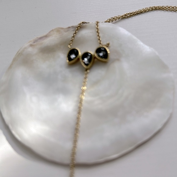 STERLING  Y Necklace with SWAROVSKI Crystals FREE SHIPPING - Picture 2 of 4